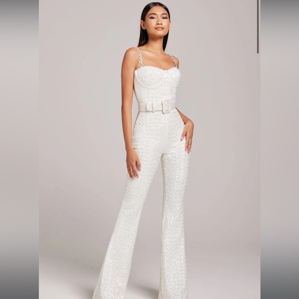 NADINE MERABI XS LUCINDA WHITE JUMPSUIT